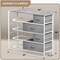 Sorbus Dresser with 8 Drawers - Storage Chest Organizer with Steel Frame, Wood Top, Handles, Fabric Bins